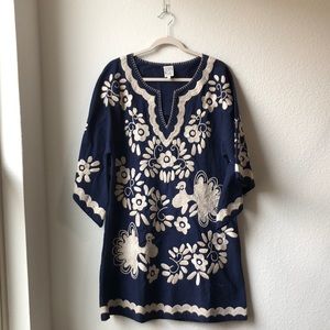 Sister Mary | Nina embroidered shift dress